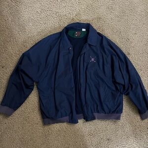 Vintage Navy Bugle Boy Mens Windbreaker